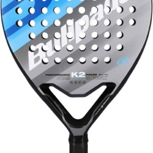 Negro y azul pala de padel marca bullpadel